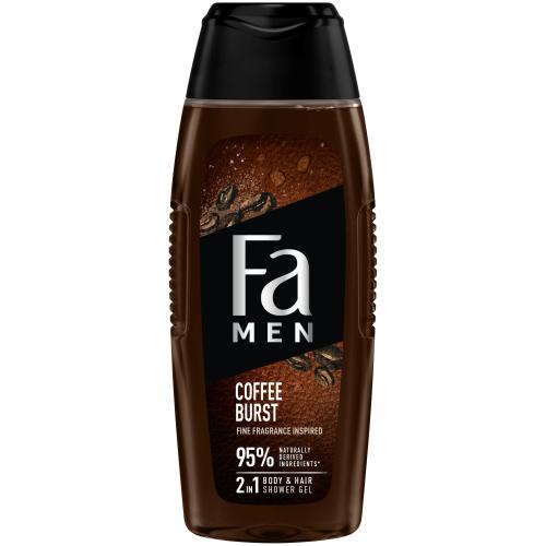 Fa Men Coffe Burst 2 in 1 Shower Gel for Body & Hair Ανδρικό Αναζωογονητικό Αφρόλουτρο για Σώμα & Μαλλιά με Άρωμα Καφέ 400ml